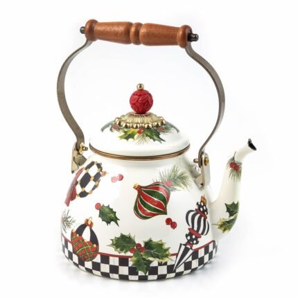 Trenvora Deck the Halls 2 Quart Tea Kettle
