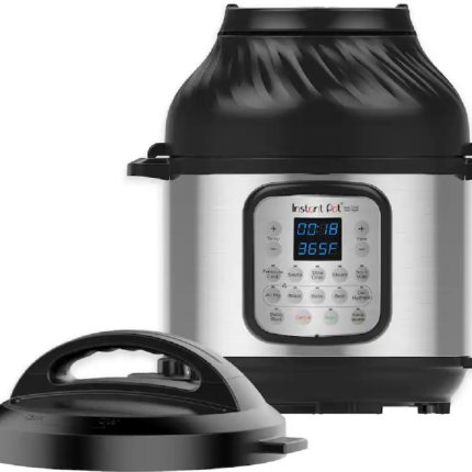 Trenvora Instant Pot - 8 Quart Duo Crisp 11-in-1 Electric Pressure Cooker with Air Fryer